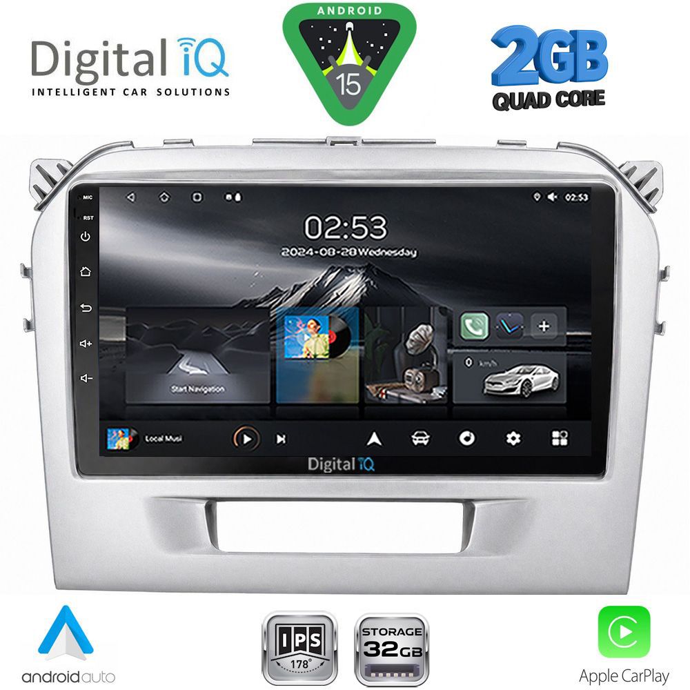 RSD1697SL_15 DIGITAL IQ RSD 1697SL_CPA (9inc) MULTIMEDIA TABLET for SUZUKI VITARA mod. 2016-2025 (SILVER) - Image 1