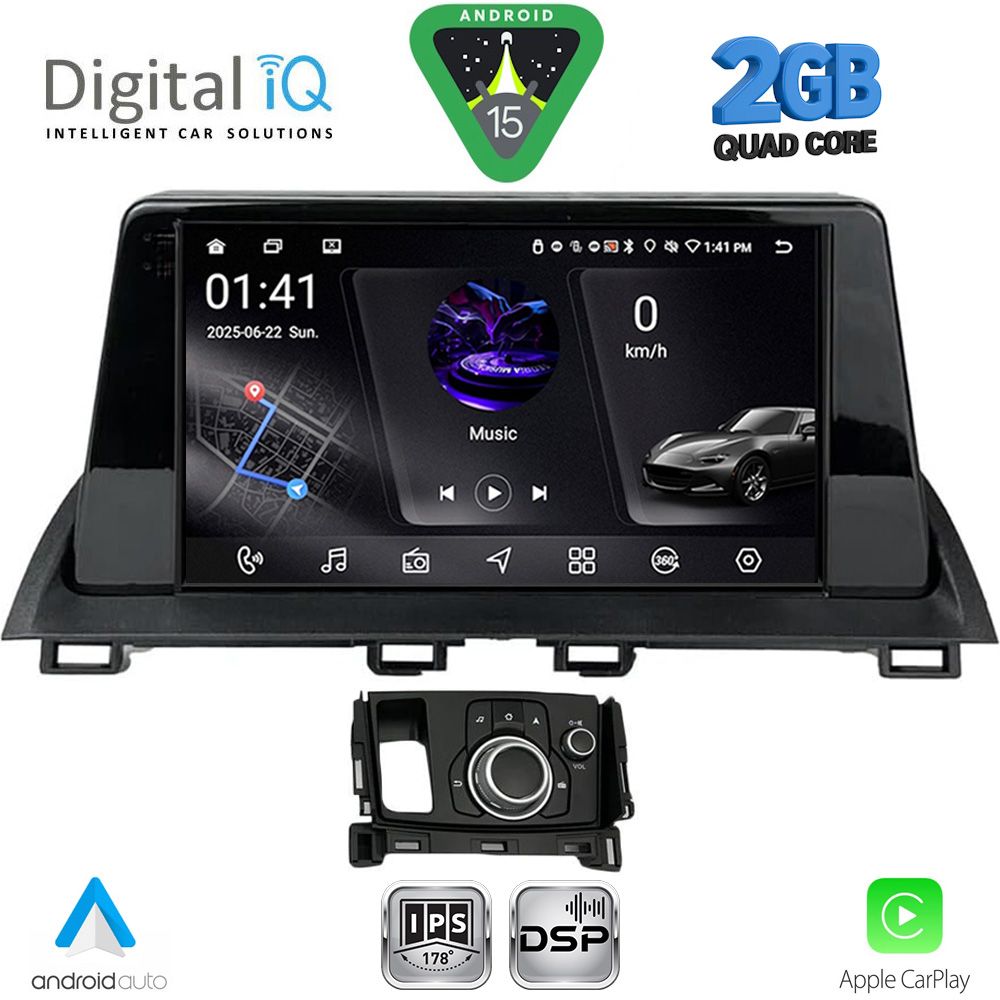 RSF4386_15 DIGITAL IQ RSF 4386_CPA (9inc) MULTIMEDIA TABLET for MAZDA CX4 mod. 2016-2025 - Image 1