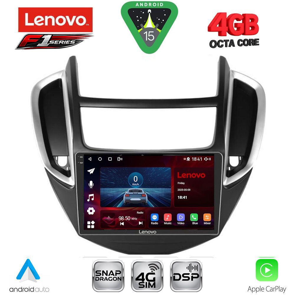 SSQ9080-15 LENOVO SSQ 9080_CPA (9inc) MULTIMEDIA TABLET for CHEVROLET TRAX mod. 2014-2022 - Image 1