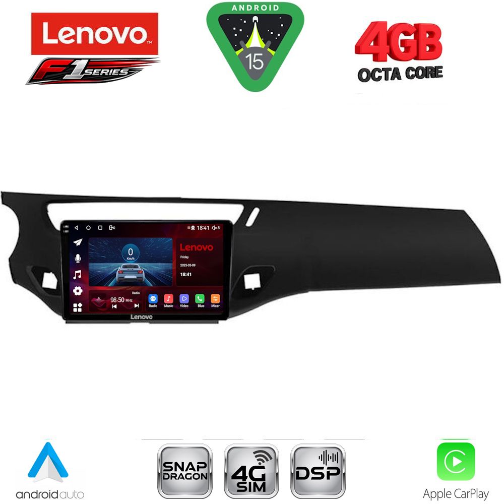SSQ9092BL-15 LENOVO SSQ 9092BL_CPA (9inc) MULTIMEDIA TABLET for CITROEN C3 - DS3 mod. 2009-2016 (BLACK) - Image 1