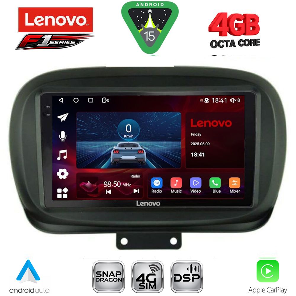 SSQ9134-15 LENOVO SSQ 9134_CPA (9inc) MULTIMEDIA TABLET for FIAT 500Χ mod. 2014-2024 - Image 1