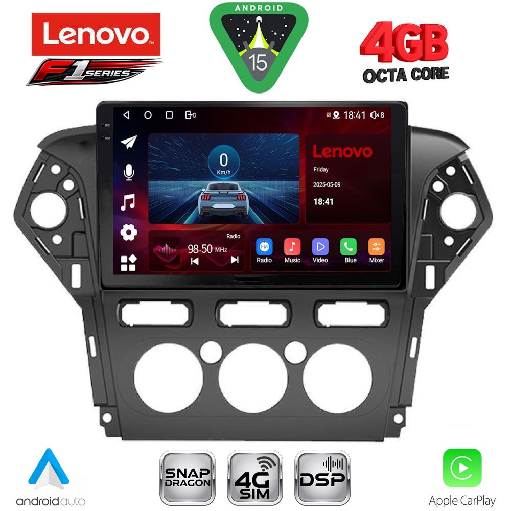 SSQ9163AC_15 LENOVO SSQ 9163_CPA A/C (10inc) MULTIMEDIA TABLET for FORD MONDEO mod. 2011-2013 - Image 1