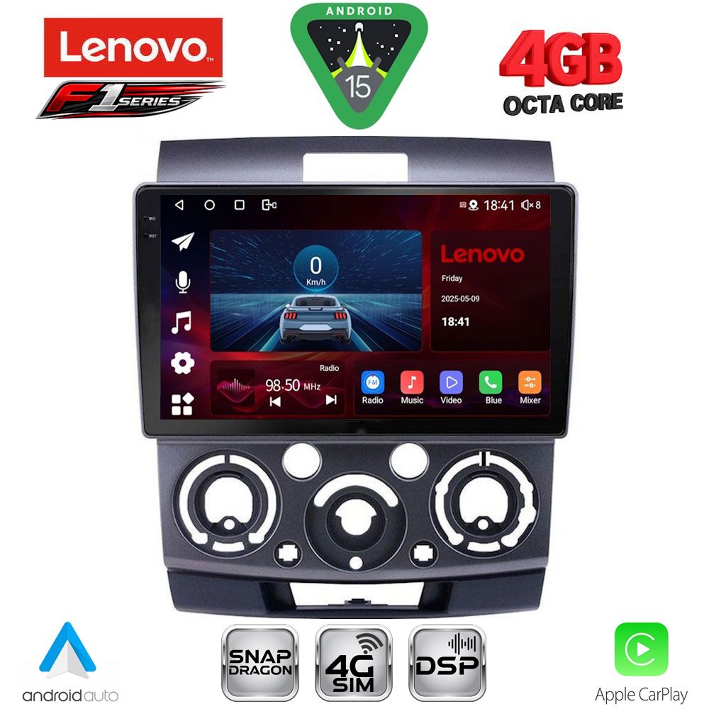 SSQ9170_15 LENOVO SSQ 9170_CPA (9inc) MULTIMEDIA TABLET for FORD RANGER | MAZDA BT50 mod. 2006-2011 - Image 1