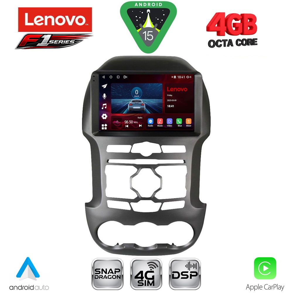 SSQ9171S_15 LENOVO SSQ 9171S_CPA (9inc) MULTIMEDIA TABLET for FORD RANGER mod. 2011-2015 - Image 1