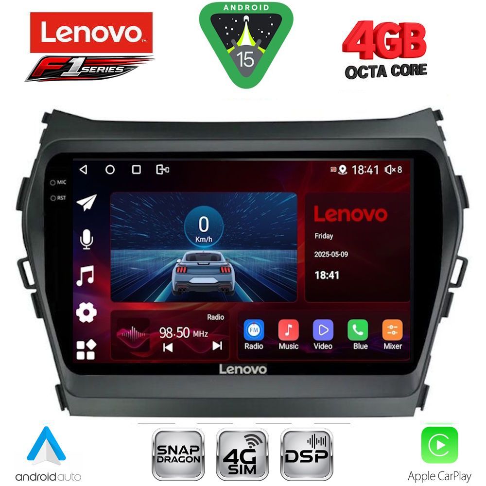 SSQ9238-15 LENOVO SSQ 9238_CPA (9inc) MULTIMEDIA TABLET for HYUNDAI IX45 - SANTA FE mod. 2013-2017 - Image 1