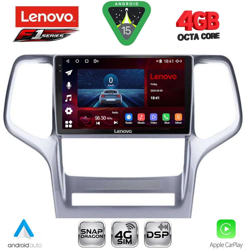 SSQ9282-15 LENOVO SSQ 9282_CPA (9inc) MULTIMEDIA TABLET for JEEP GRAND CHEROKEE mod. 2011-2014 - Image 1