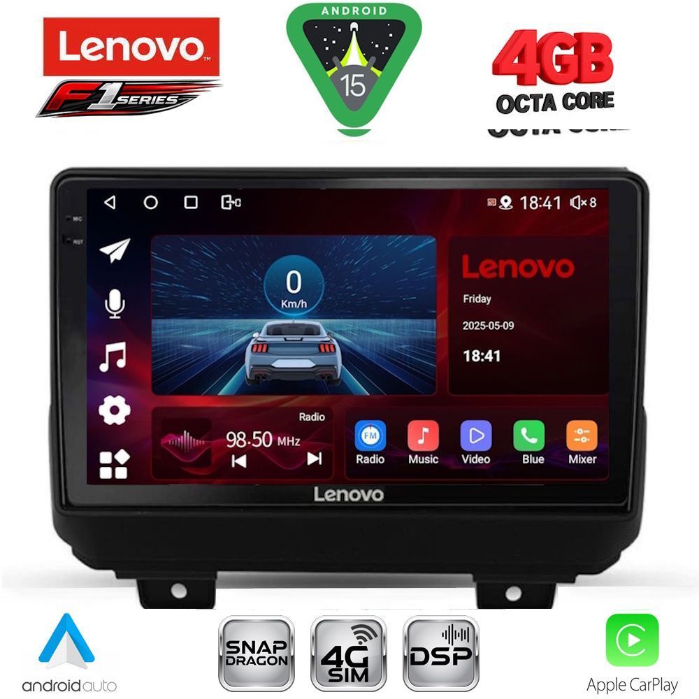 SSQ9298-15 LENOVO SSQ 9298_CPA (9inc) MULTIMEDIA TABLET for JEEP WRANGLER mod. 2018-2026 - Image 1