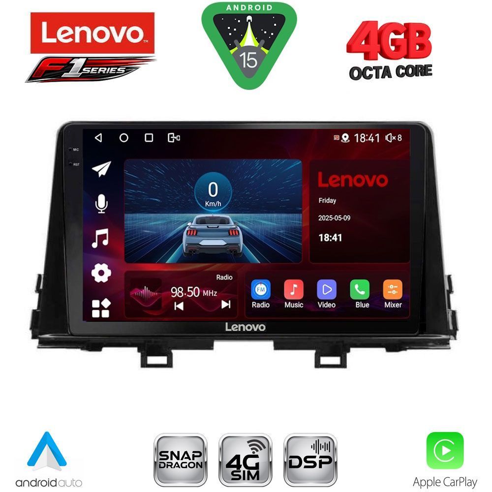SSQ9309_15 LENOVO SSQ 9309_CPA (9inc) MULTIMEDIA TABLET for KIA PICANTO mod. 2017-2021 - Image 1