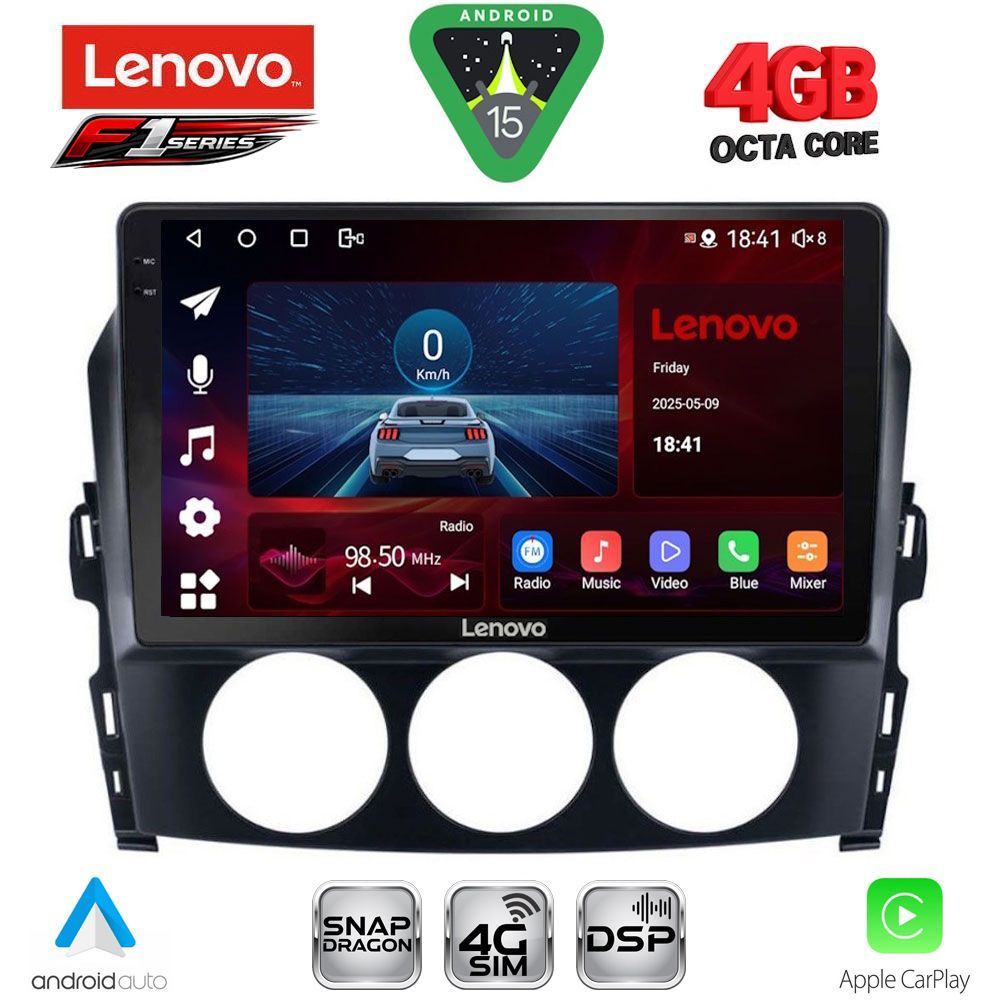 SSQ9392_15 LENOVO SSQ 9392_CPA (9inc) MULTIMEDIA TABLET for MAZDA MX5 mod. 2005-2015 - Image 1