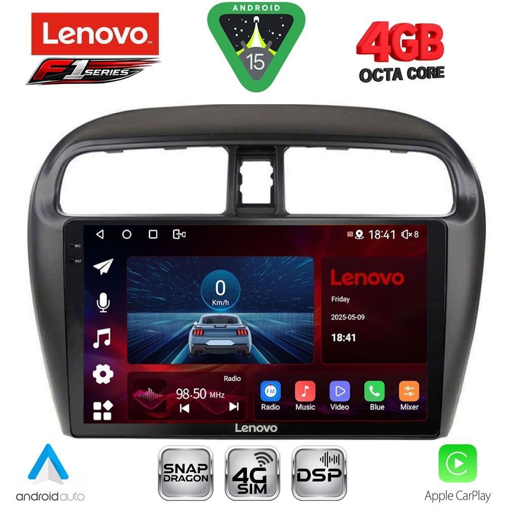 SSQ9448_15 LENOVO SSQ 9448_CPA (9inc) MULTIMEDIA TABLET for MITSUBISHI SPACESTAR mod. 2013-2020 - Image 1
