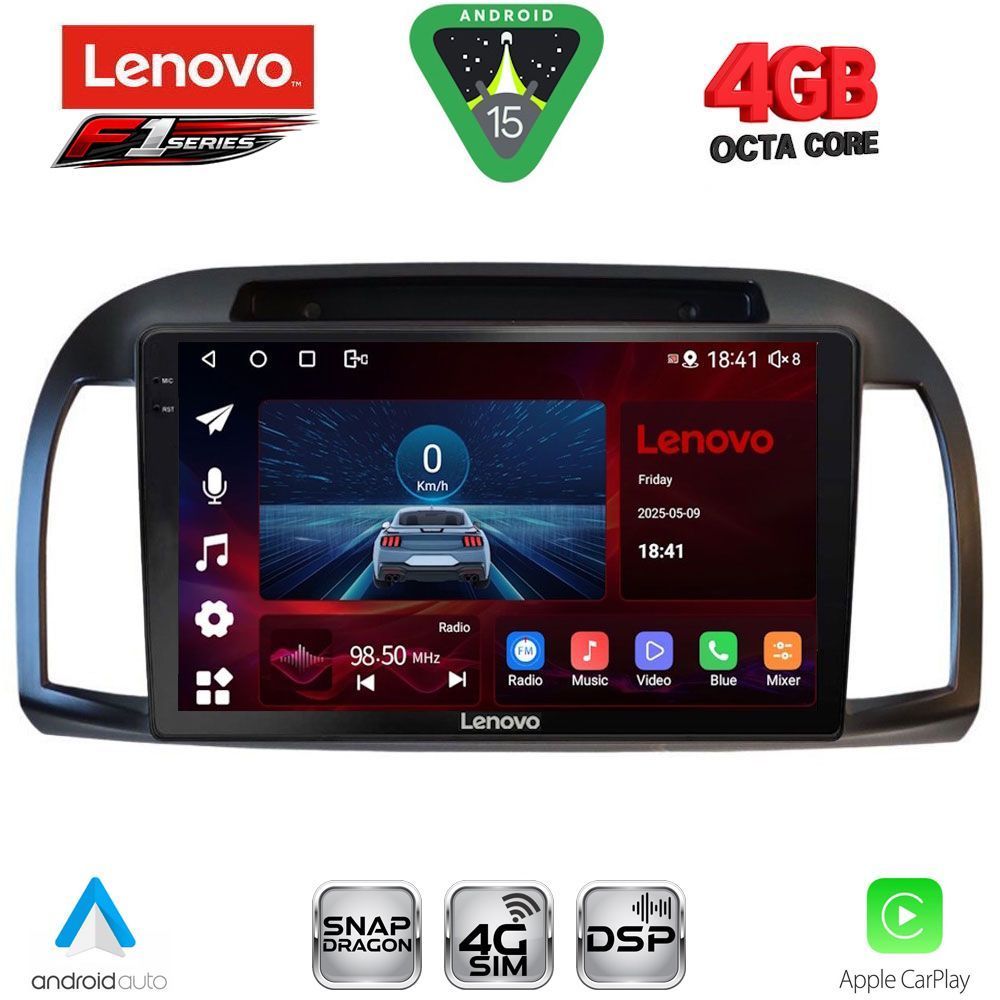 SSQ9457BL_15 LENOVO SSQ 9457BL_CPA (9inc) MULTIMEDIA TABLET for NISSAN MICRA K12 mod. 2002-2010 (BLACK) - Image 1