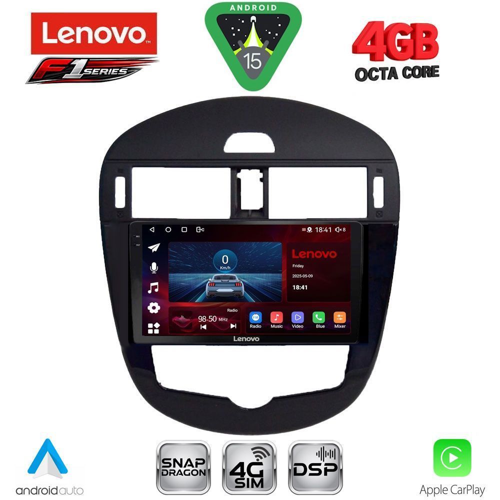SSQ9470_15 LENOVO SSQ 9470CL_CPA (9inc) MULTIMEDIA TABLET for NISSAN PULSAR mod. 2014-2020 with CLIMA - Image 1
