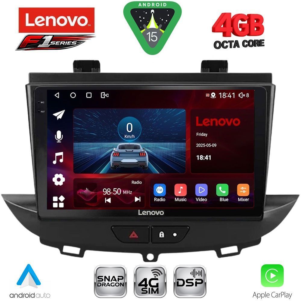 SSQ9490_15 LENOVO SSQ 9490_CPA (9inc) MULTIMEDIA TABLET for OPEL CROSSLAND – GRANDLAND mod. 2017-2025 - Image 1