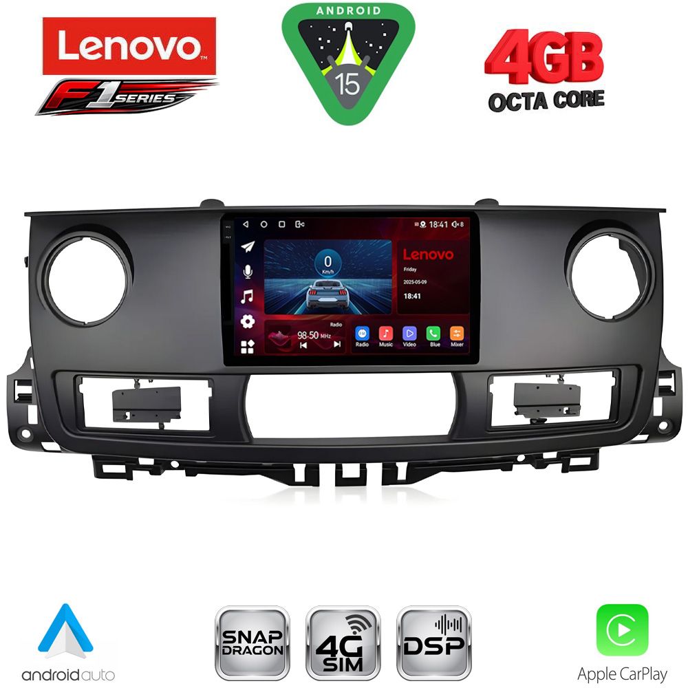 SSQ9554_15 LENOVO SSQ 9554_CPA (10inc) MULTIMEDIA TABLET for RENAULT MASTER mod. 2003-2010 - Image 1