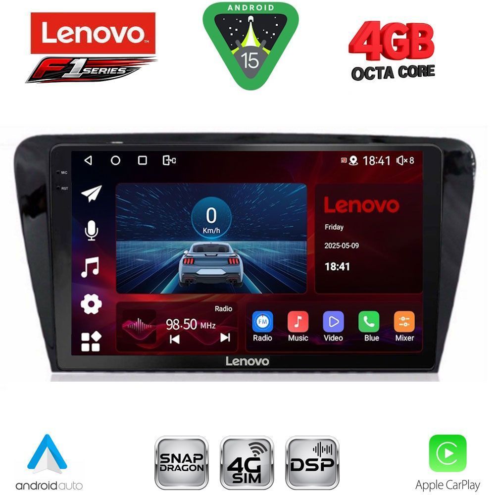 SSQ9597_15 LENOVO SSQ 9597_CPA (10inc) MULTIMEDIA TABLET for SKODA OCTAVIA 7 mod. 2013-2021 - Image 1