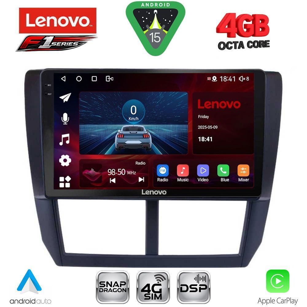 SSQ9662_15 LENOVO SSQ 9662_CPA (9inc) MULTIMEDIA TABLET for SUBARU FORESTER - IMPREZA - XV mod. 2008-2013 - Image 1