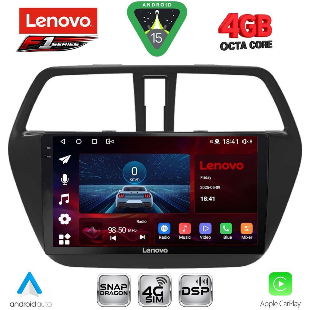 SSQ9689_15 LENOVO SSQ 9689_CPA (9inc) MULTIMEDIA TABLET for SUZUKI SX4 S-CROSS mod. 2014-2021 - Image 1