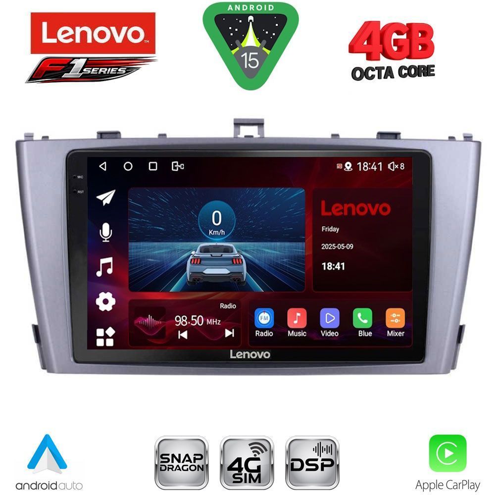 SSQ9705_15 LENOVO SSQ 9705SL_CPA (9inc) MULTIMEDIA TABLET for TOYOTA AVENSIS (T27) mod. 2009-2015 (SILVER) - Image 1