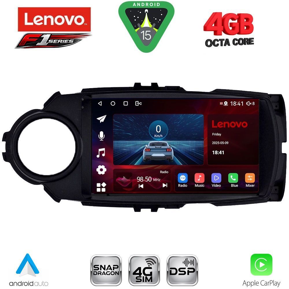 SSQ9737FL_15 LENOVO SSQ 9737FL_CPA (9inc) MULTIMEDIA TABLET for TOYOTA YARIS mod. 2015-2020 - Image 1
