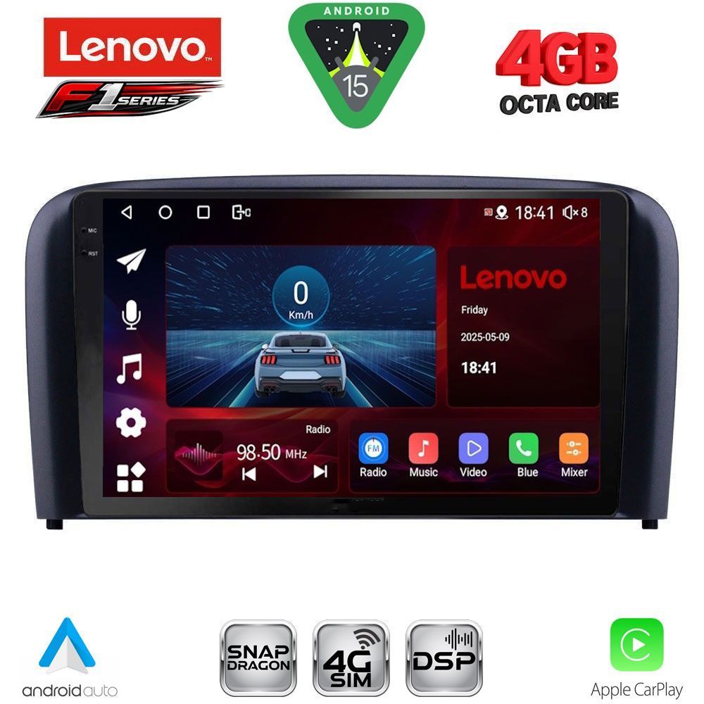 SSQ9786_15 LENOVO SSQ 9786_CPA (9inc) MULTIMEDIA TABLET for VOLVO S80 mod. 1998-2006 - Image 1