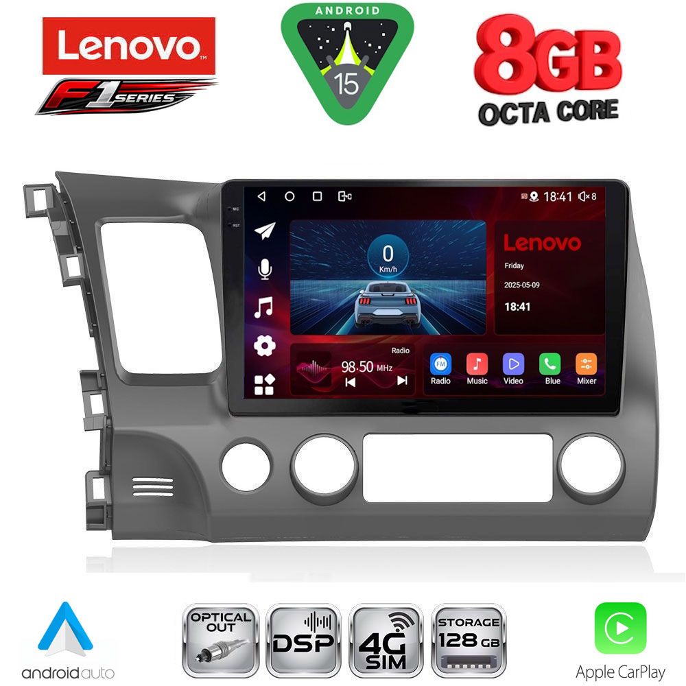 SSR10188_15 LENOVO SSR 10188_CPA (10inc) MULTIMEDIA TABLET for HONDA CIVIC 4D mod. 2006-2012 - Image 1