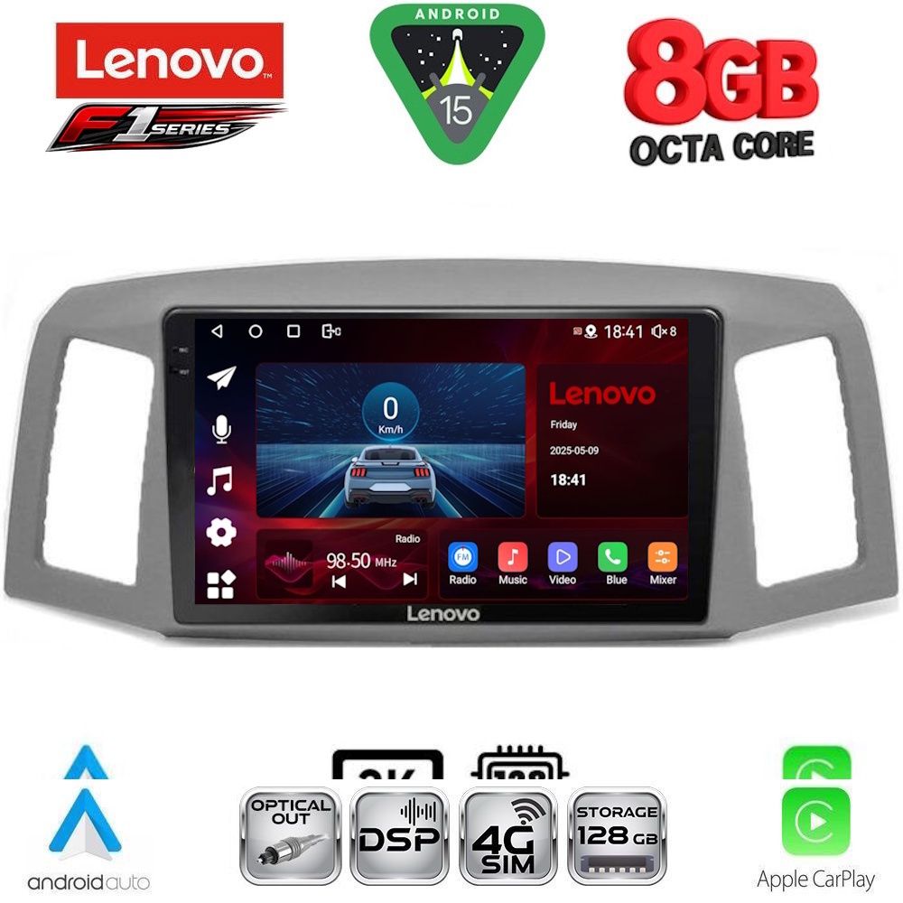 SSR10281-15 LENOVO SSR 10281_CPA (10inc) MULTIMEDIA TABLET for JEEP GRAND CHEROKEE mod. 2005-2007 - Image 1
