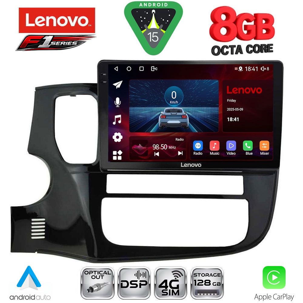 SSR10443_15 LENOVO SSR 10443_CPA (10inc) MULTIMEDIA TABLET for MITSUBISHI OUTLANDER mod. 2013-2020 - Image 1