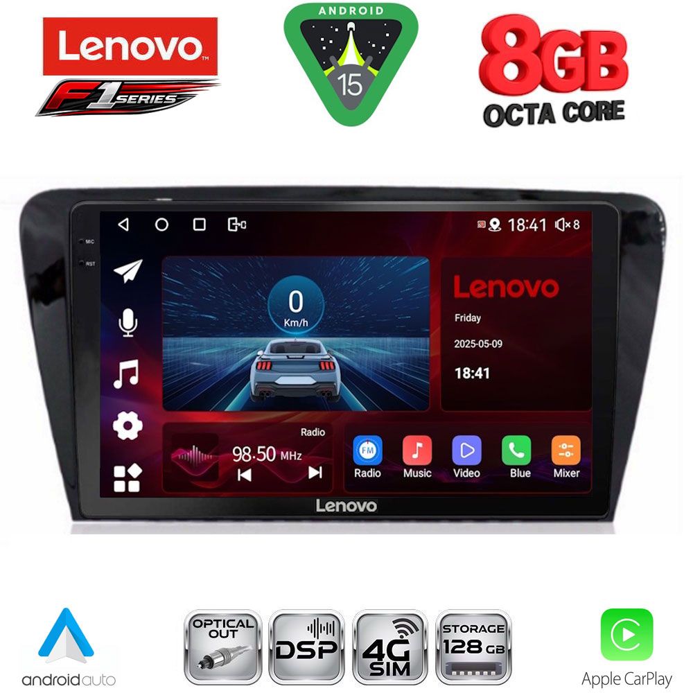 SSR10597_15 LENOVO SSR 10597_CPA (10inc) MULTIMEDIA TABLET for SKODA OCTAVIA 7 mod. 2013-2021 - Image 1