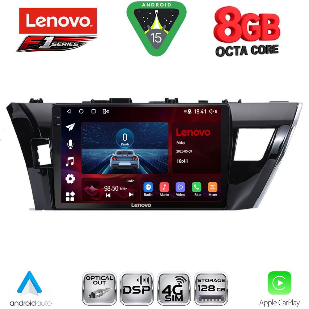 SSR10714_15 LENOVO SSR 10714SM_CPA (10inc) MULTIMEDIA TABLET for TOYOTA COROLLA mod. 2013-2016 - Image 1