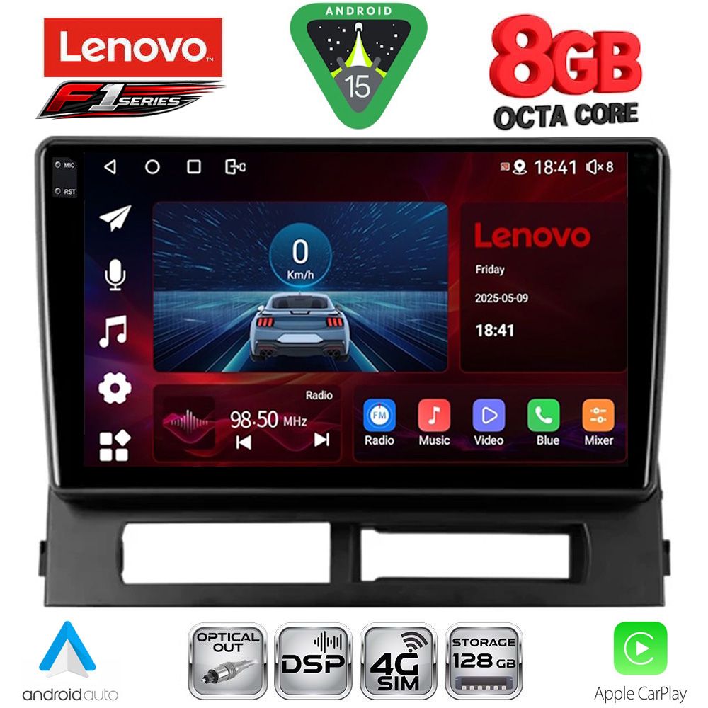 SSR10728DASH_15 LENOVO SSR 10728DASH_CPA (9inc) MULTIMEDIA TABLET for TOYOTA PRIUS mod. 2003-2009 (Supports Original Clima-HYBRID) - Image 1