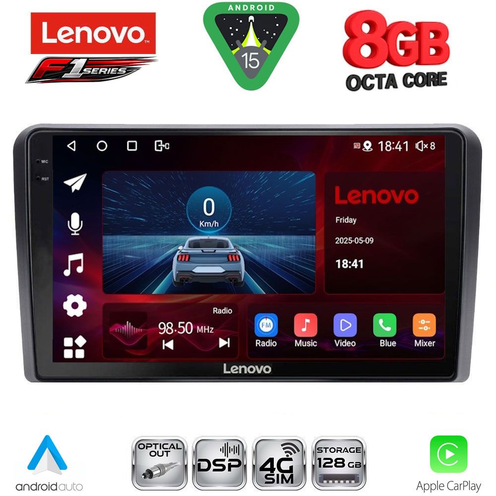 SSR10740_15 LENOVO SSR 10740_CPA (10inc) MULTIMEDIA TABLET for SEAT - SKODA - VW mod. 2004-2014 - Image 1