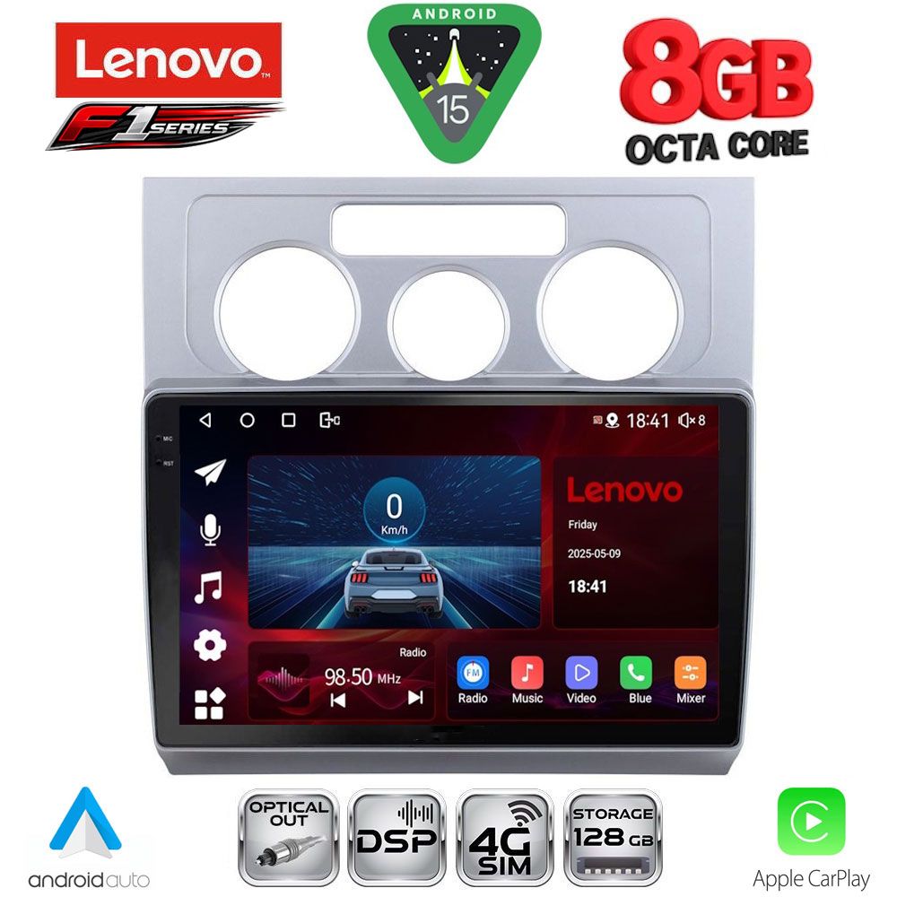 SSR10767AC_15 LENOVO SSR 10767_CPA A/C (10inc) MULTIMEDIA TABLET for VW TOURAN mod. 2003-2010 - Image 1