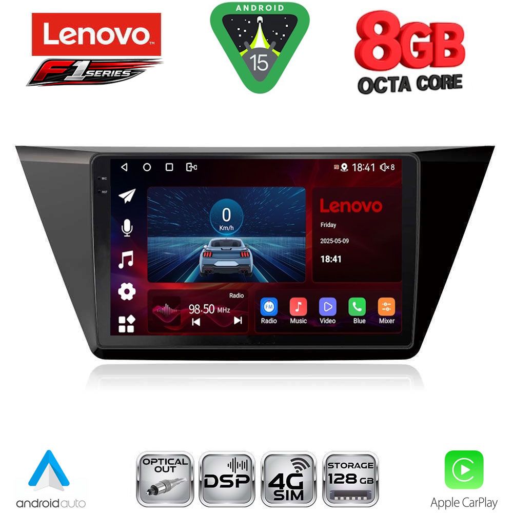 SSR10769_15 LENOVO SSR 10769_CPA (10inc) MULTIMEDIA TABLET for VW TOURAN mod. 2016-2026 - Image 1