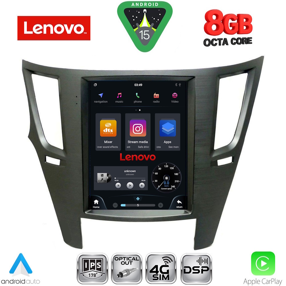SSW10962_15 LENOVO SSW 10962_CPA TESLA STYLE for SUBARU LEGACY - OUTBACK mod. 2009-2014 - Image 1
