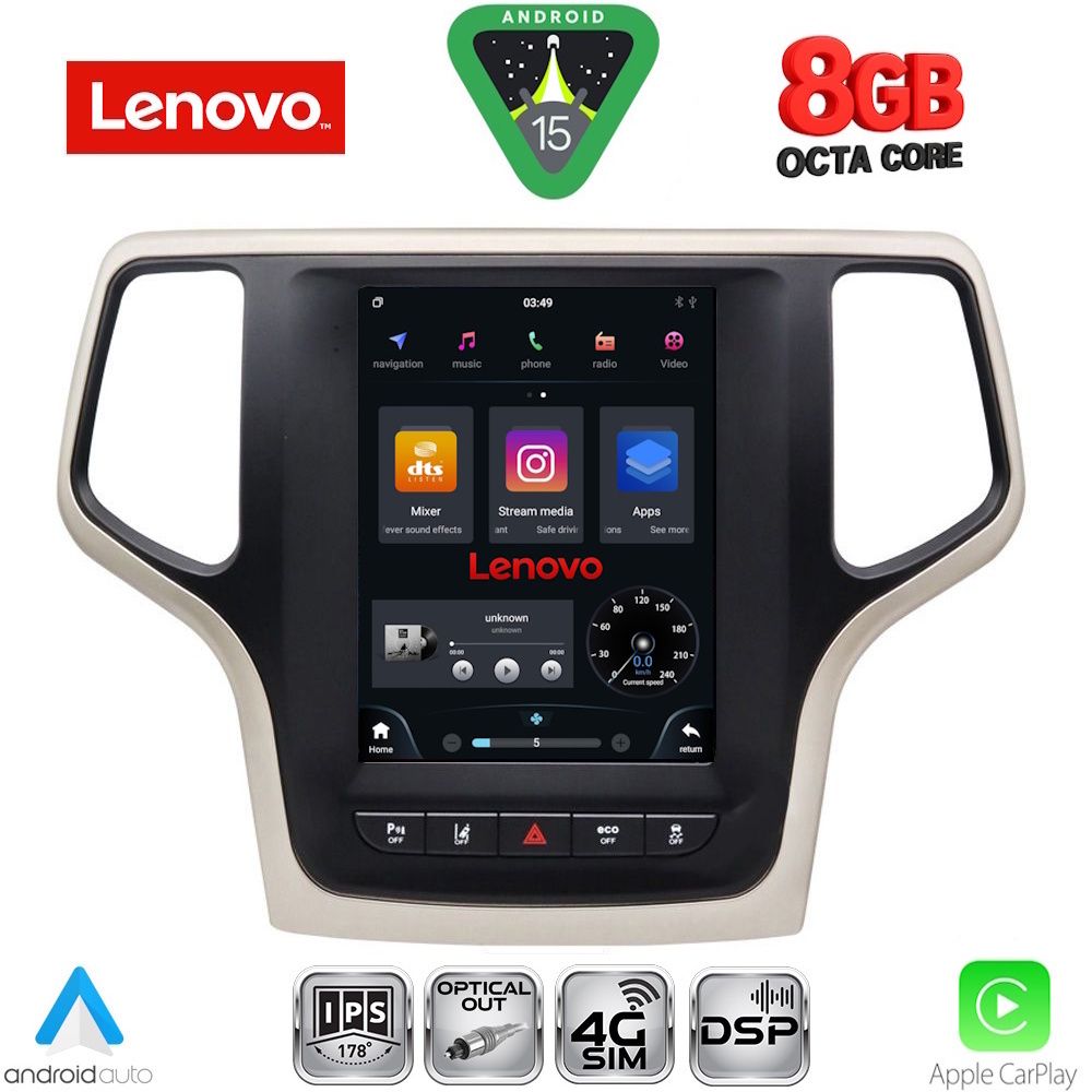 SSW10983_15 LENOVO SSW 10983_CPA TESLA STYLE for JEEP GRAND CHEROKEE mod. 2014-2019 - Image 1