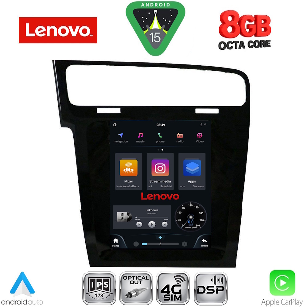 SSW10985_15 LENOVO SSW 10985_CPA TESLA STYLE for VW GOLF 7 mod. 2013-2021 - Image 1