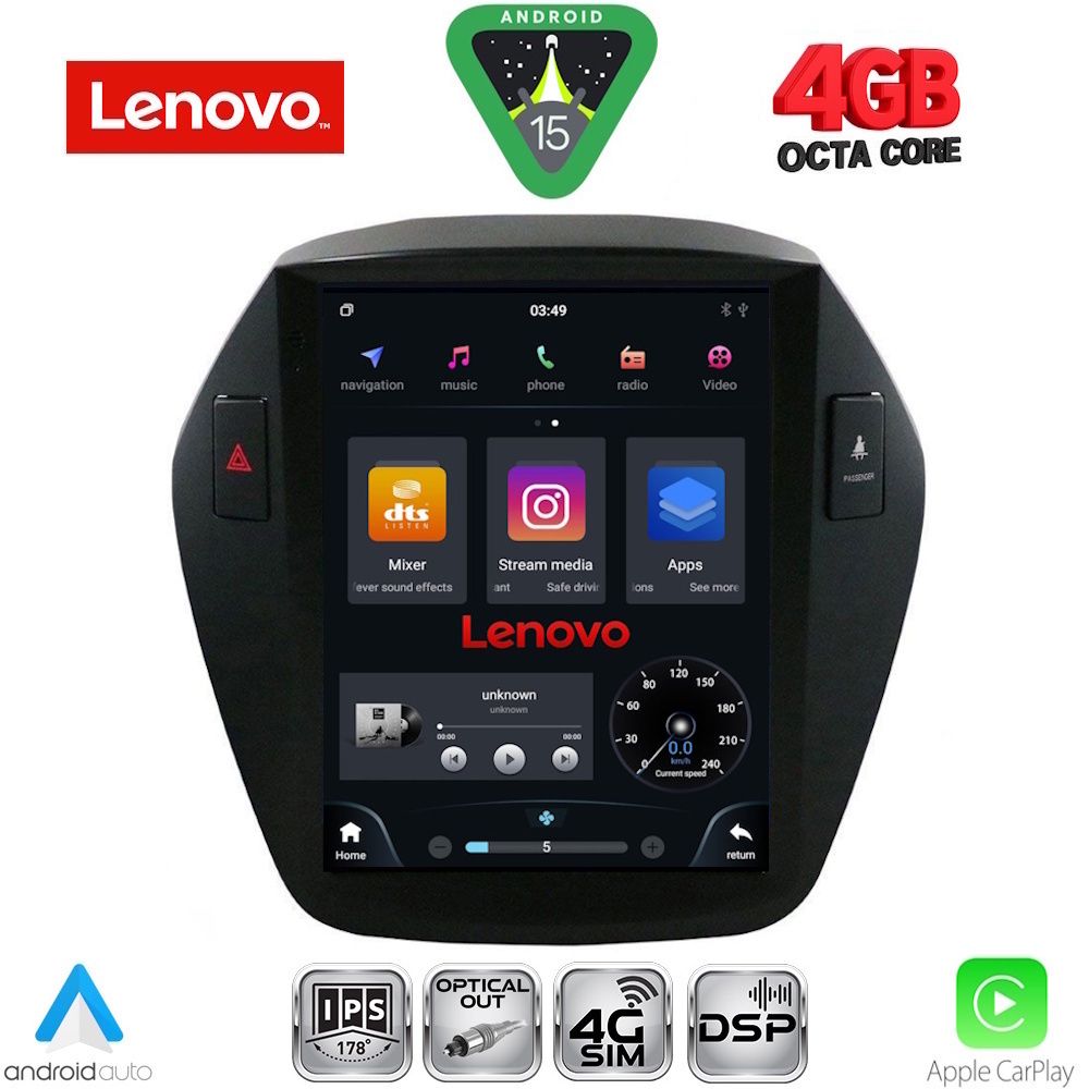 SSX9896_15 LENOVO SSX 9896_CPA TESLA STYLE for HYUNDAI IX35 mod. 2010-2015 - Image 1