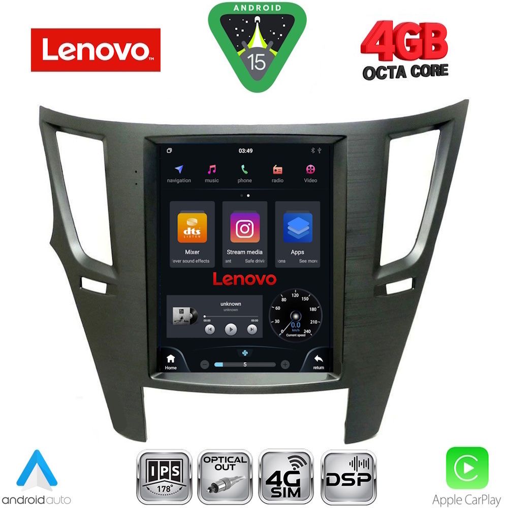 SSX9962_15 LENOVO SSX 9962_CPA TESLA STYLE for SUBARU LEGACY - OUTBACK mod. 2009-2014 - Image 1