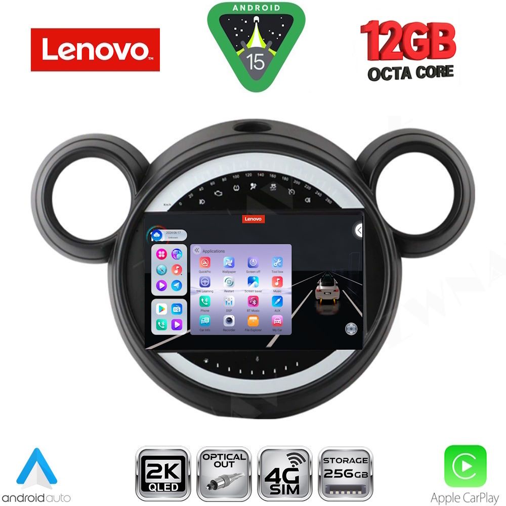 SSZ12065_15 LENOVO SSZ 12065_CPA (9inc) MULTIMEDIA TABLET for MINI COUNTRYMAN (R60) mod. 2010-2016 - PACEMAN (R61) mod. 2013-2016 - Image 1