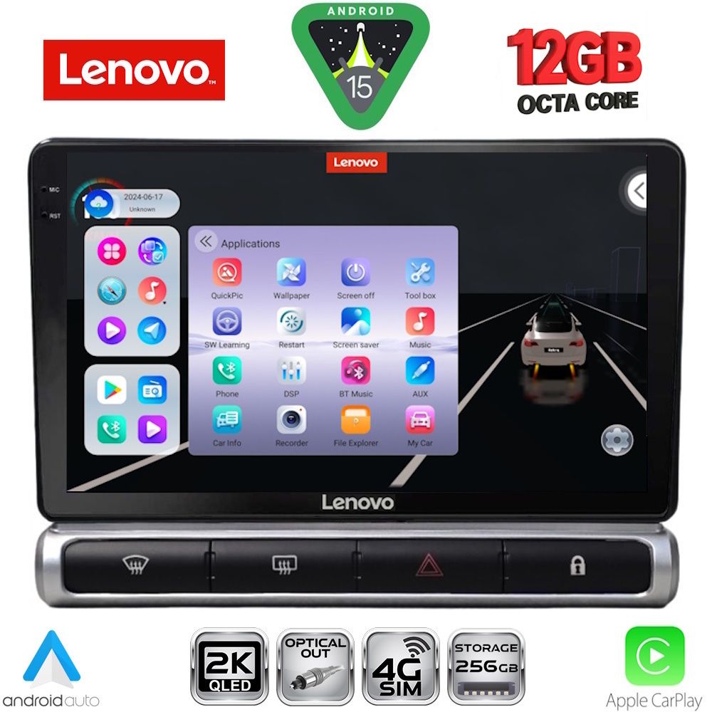 SSZ12093H_15 LENOVO SSZ 12093H_CPA (9inc) MULTIMEDIA TABLET for CITROEN C3 - DS3 mod. 2016-2024 High Version - Image 1