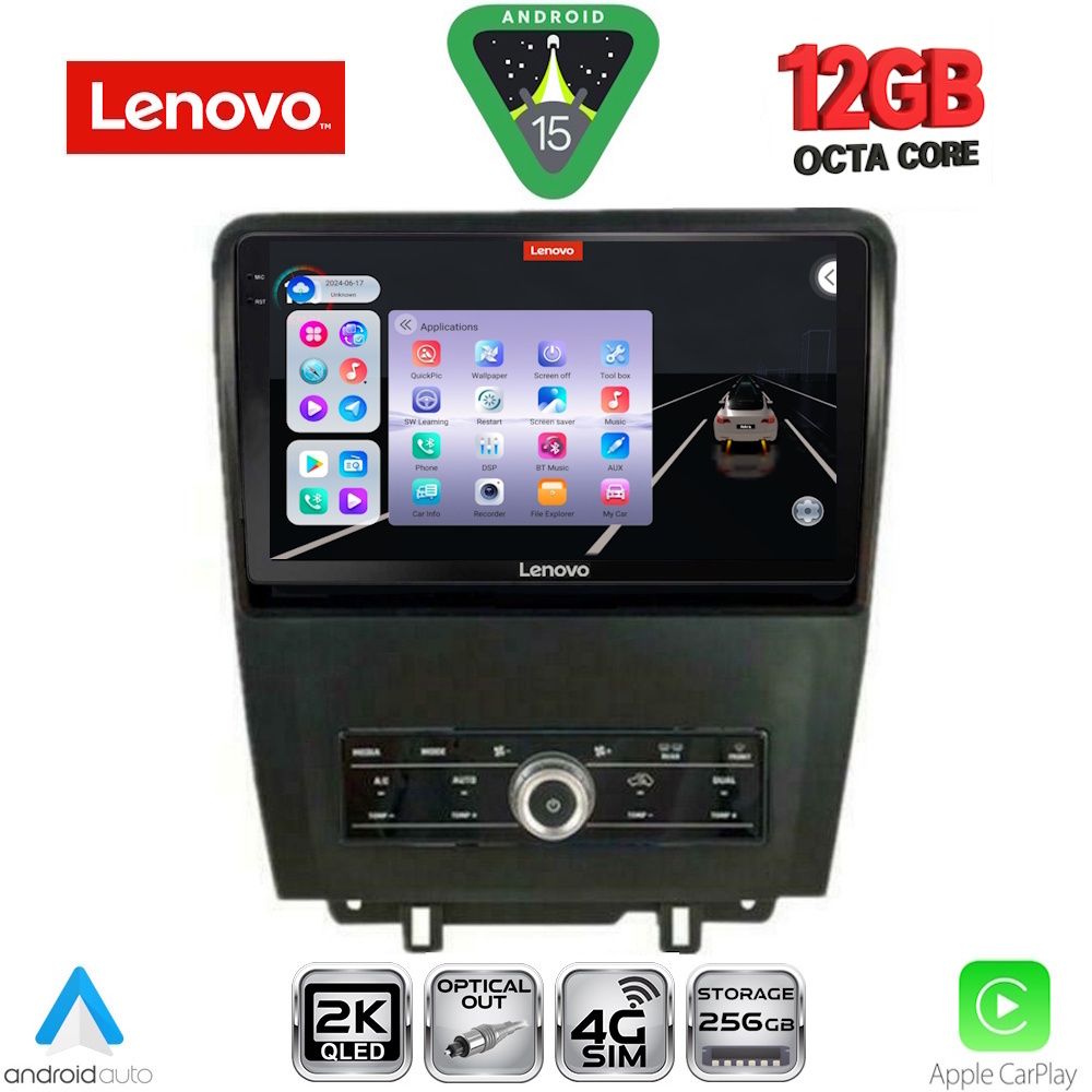 SSZ12165_15 LENOVO SSZ 12165_CPA (10inc) MULTIMEDIA TABLET for FORD MUSTANG mod. 2010-2015 - Image 1