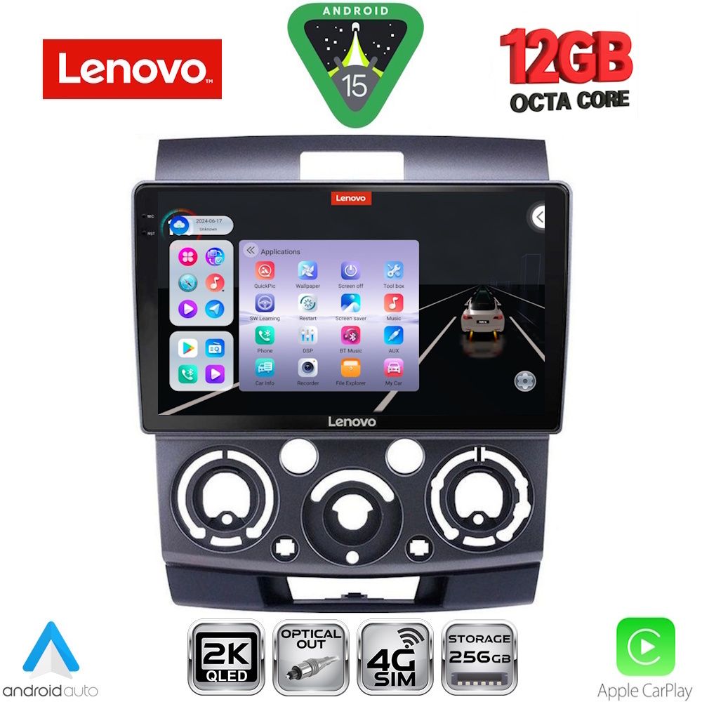 SSZ12170_15 LENOVO SSZ 12170_CPA (9inc) MULTIMEDIA TABLET for FORD RANGER | MAZDA BT50 mod. 2006-2011 - Image 1
