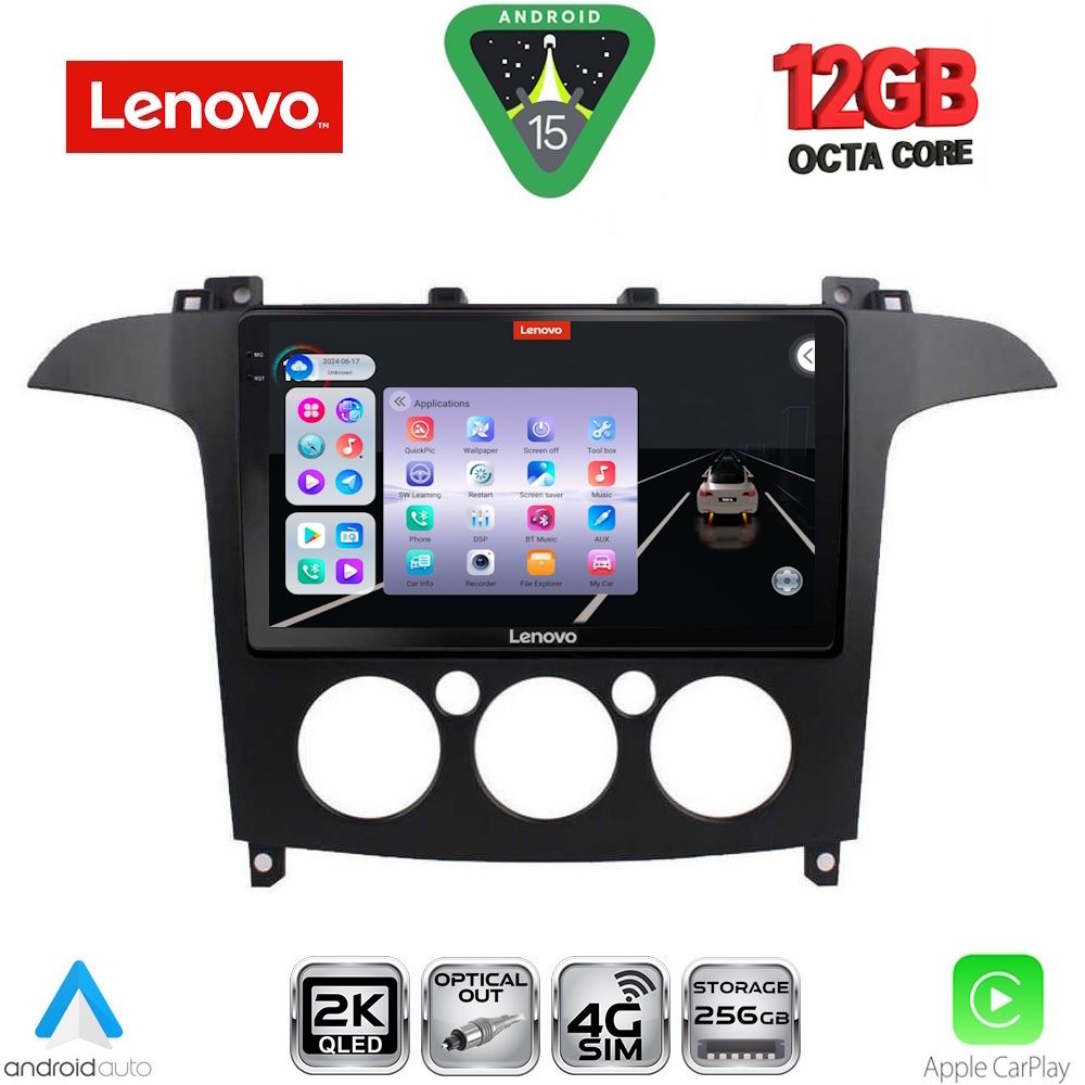 SSZ12175AC_15 LENOVO SSZ 12175_CPA A/C (9inc) MULTIMEDIA TABLET for FORD SMAX mod. 2006-2014 - Image 1