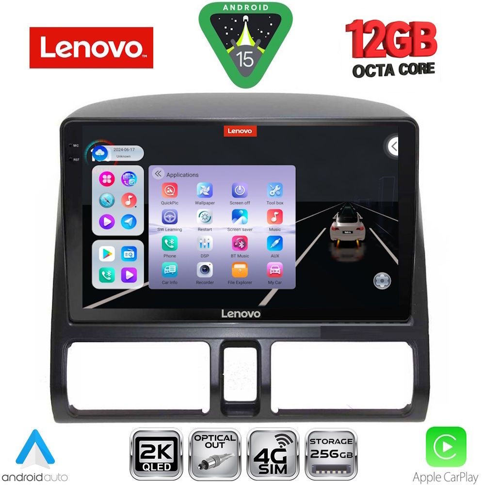 SSZ12196_CL_15 LENOVO SSZ 12196_CPA CLIMA (9inc) MULTIMEDIA TABLET for HONDA CRV mod. 1996-2006 - Image 1