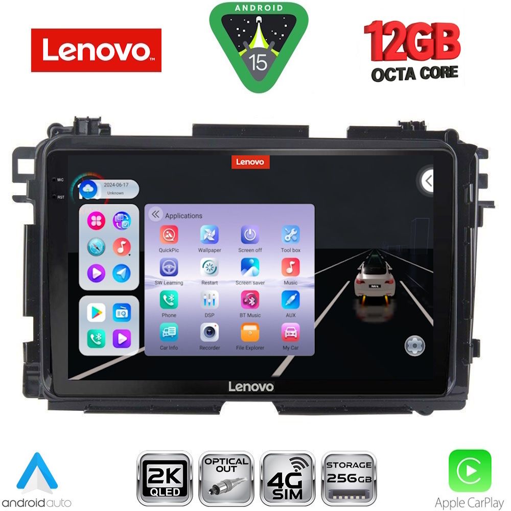 SSZ12201_15 LENOVO SSZ 12201_CPA (10inc) MULTIMEDIA TABLET for HONDA HRV mod. 2015-2021 - Image 1