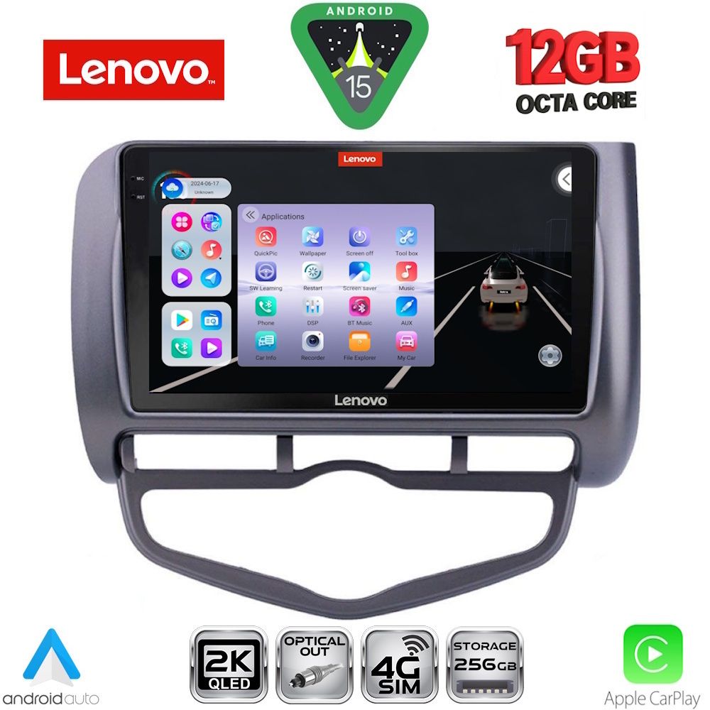 SSZ12210_CL_15 LENOVO SSZ 12210_CPA CLIMA (9inc) MULTIMEDIA TABLET for HONDA JAZZ mod. 2002-2008 - Image 1