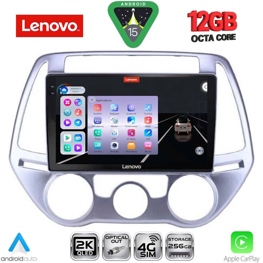 SSZ12227AC_15 LENOVO SSZ 12227_CPA A/C (9inc) MULTIMEDIA TABLET for HYUNDAI i20 mod. 2008-2012 - Image 1