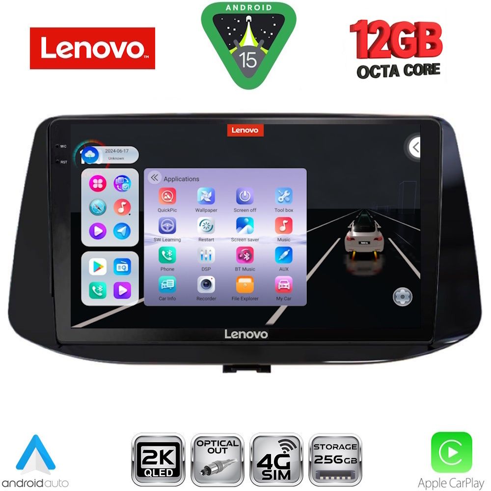 SSZ12233_15 LENOVO SSZ 12233_CPA (9inc) MULTIMEDIA TABLET for HYUNDAI i30 mod. 2018-2025 - Image 1