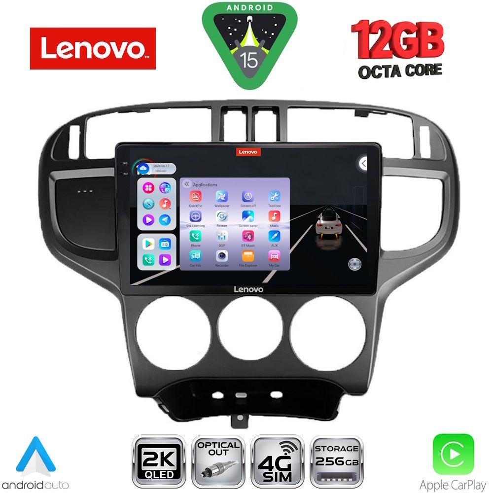 SSZ12240_15 LENOVO SSZ 12240_CPA (9inc) MULTIMEDIA TABLET for HYUNDAI MATRIX mod. 2001-2010 - Image 1