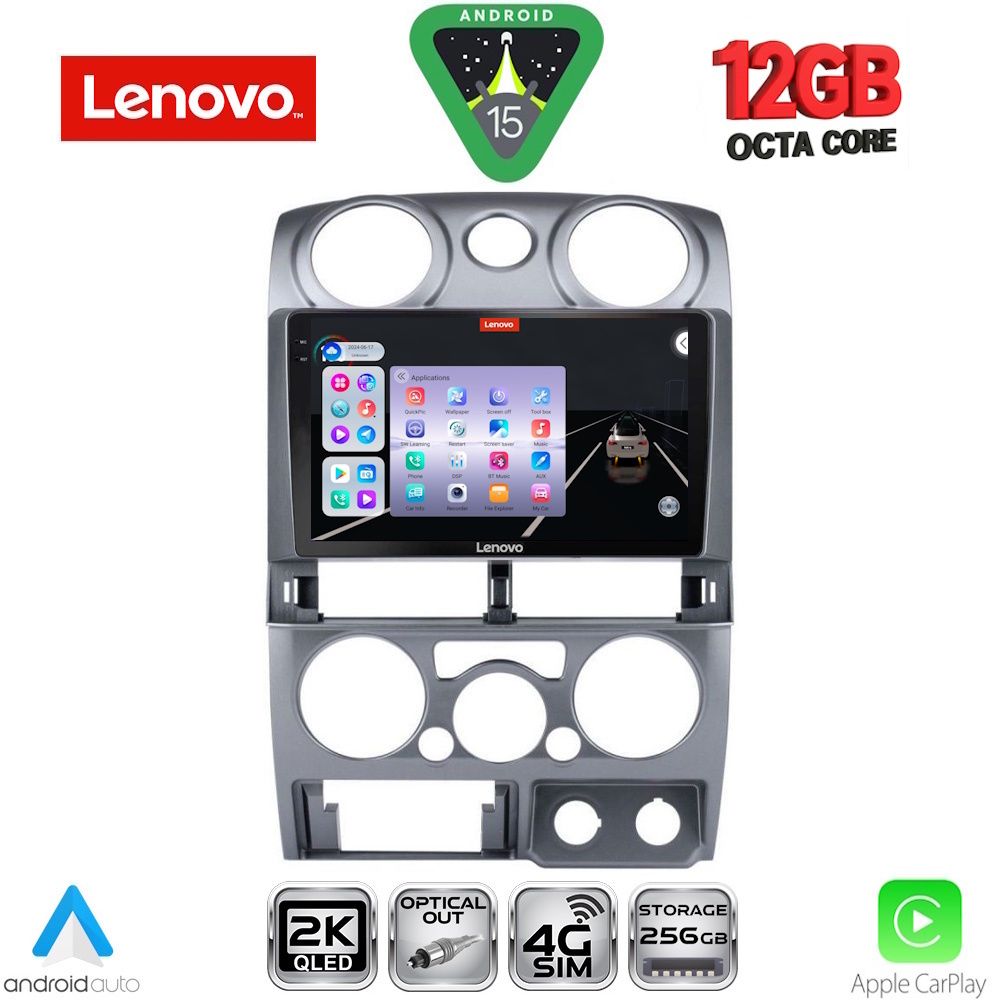 SSZ12254SL_15 LENOVO SSZ 12254SL_CPA (9inc) MULTIMEDIA TABLET for ISUZU D-MAX mod. 2008-2012 (SILVER) - Image 1